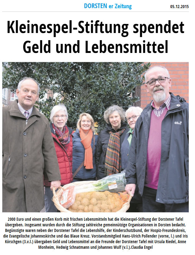 2015-12-03-Spende-Kleinespel-Stiftung--Dorstener Tafel_eng